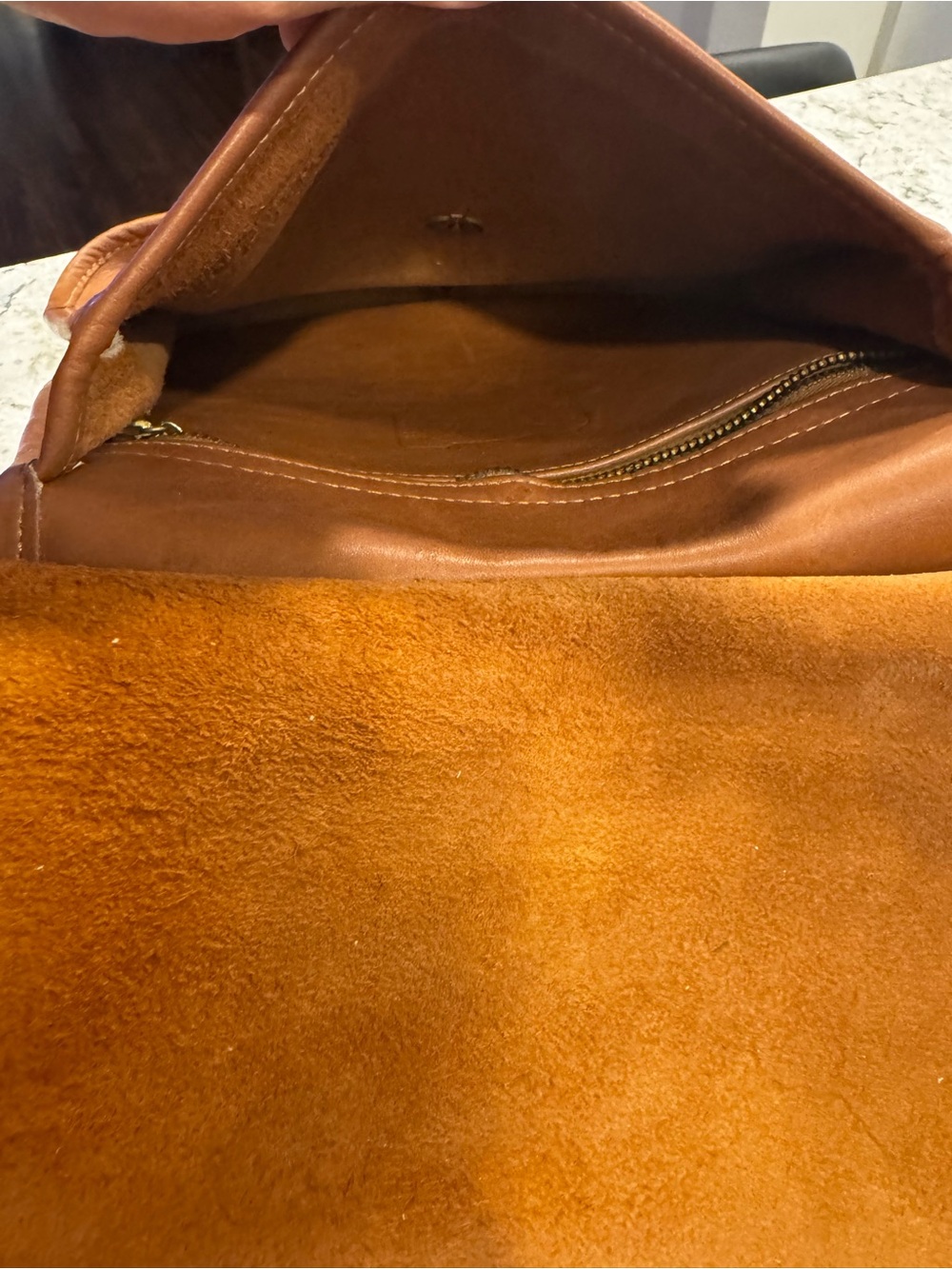 Coach 9988 RARE MEDIUM Vintage 90's Cognac Crescent Saddle Bag - Picture 11 of 13